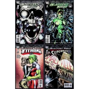 Blackest Night #1-2 Titans #1‎ Superman #1 DC 2009 NM 4-Comic Key Lot